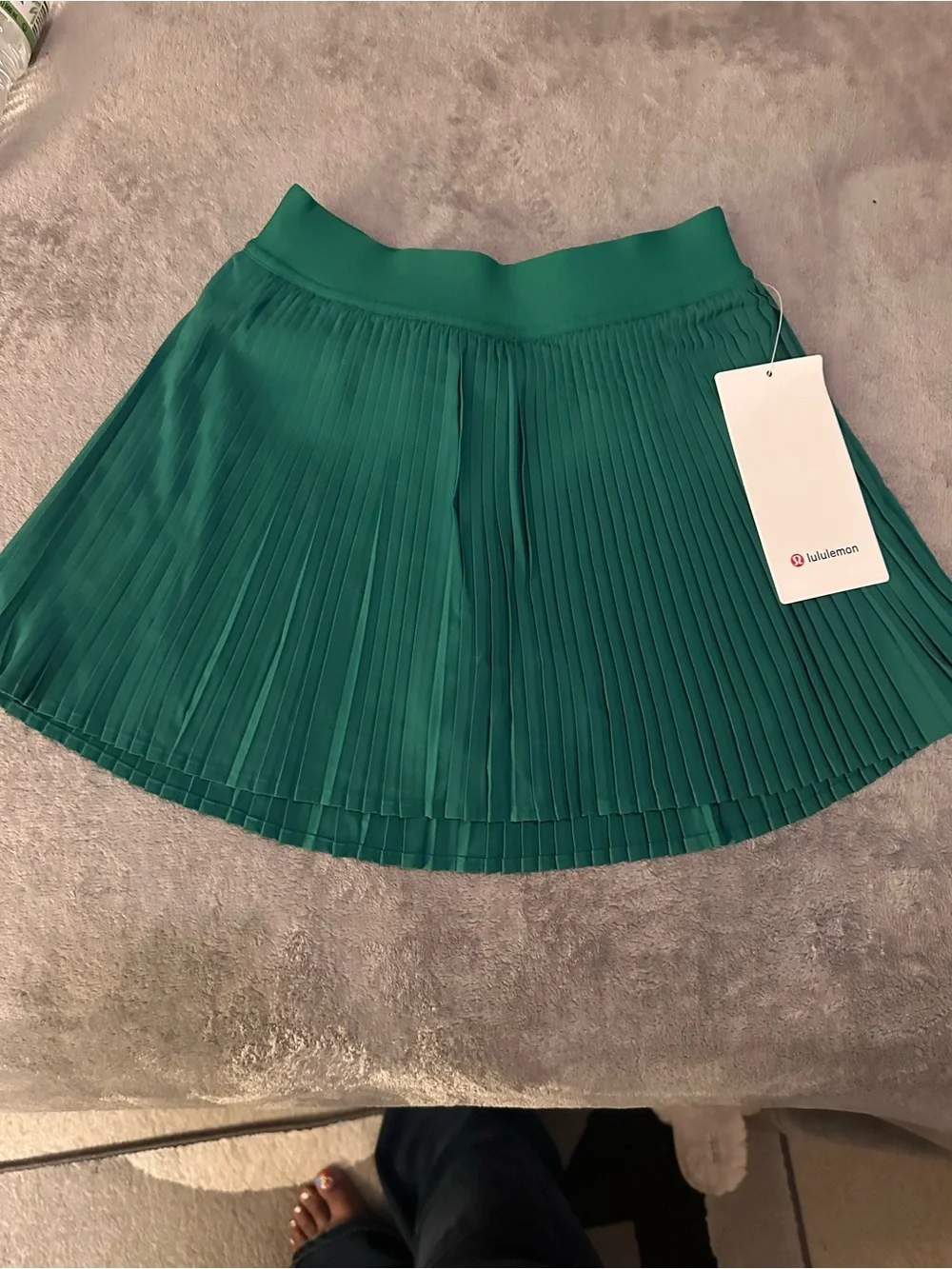 lululemon athletica Emerald Green Pleated Skater Skirt